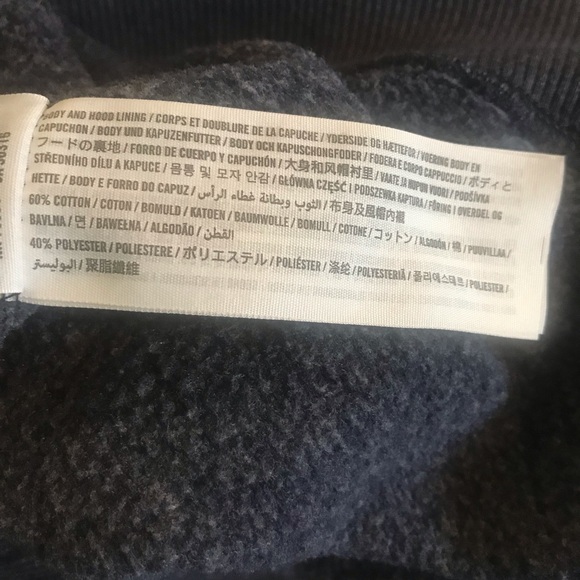 Hollister Hoodie women’s S spellout full zip navy/white surf beach skater Y2K - Picture 7 of 8